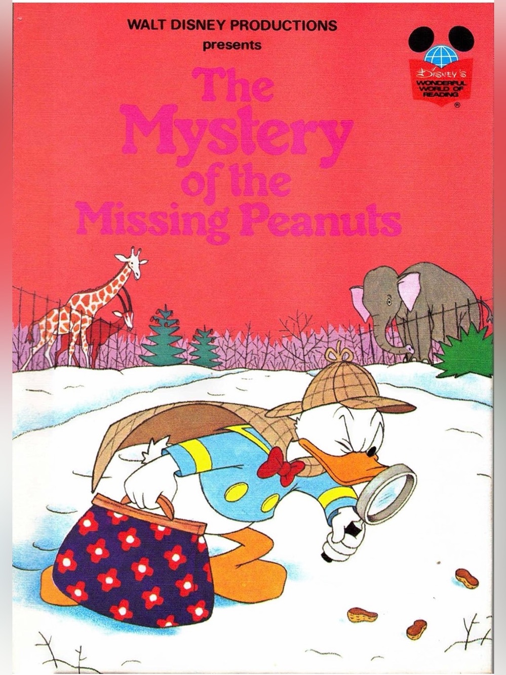 Vintage Disney The Mystery of the Missing Peanuts Hardcover Book 1975